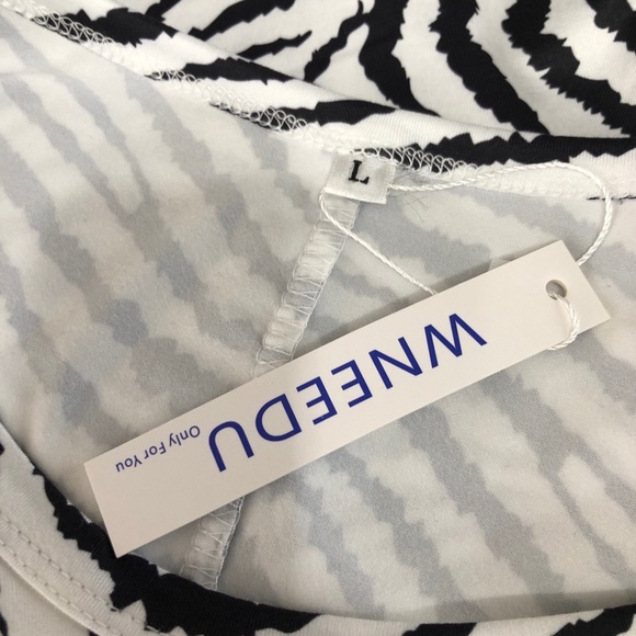 WNEEDU Swing Pocket Zebra Print Dress - Picture 5 of 7